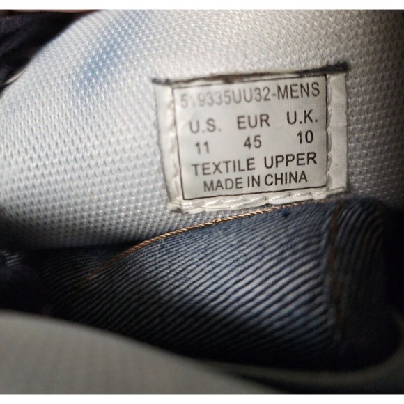 Levi's 501 Mason Denim Hi Top Sneakers Size 11 - Picture 7 of 8